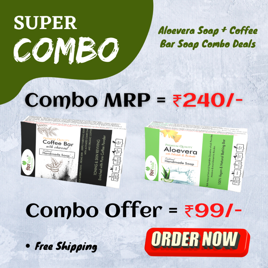 Aloevera Soap + Coffee Bar Soap Combo Deals